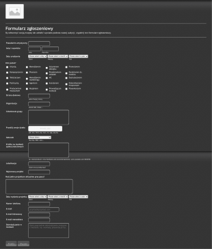Formularz Rejestracji Na Audycję Radiową Form Template