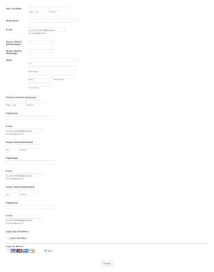 Formularz Rejestracji Na Konwent Form Template