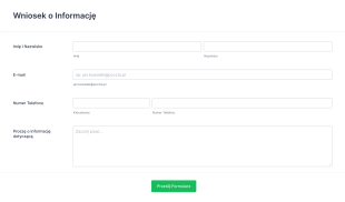 Formularz Wniosku O Informację Form Template