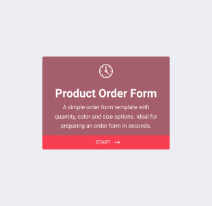 Formularz Zamówienia Produktu Form Template