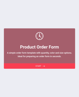 Formularz Zamówienia Produktu