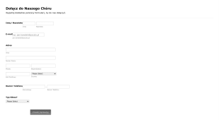 Formularz Zapisów Do Chóru Form Template