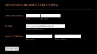 Formularz Zatrudniania Na Zlot Food Trucków