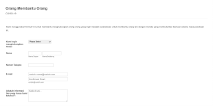 Formulir Aplikasi Sukarelawan COVID 19