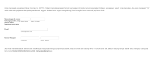 Formulir Deklarasi Diri Virus Corona