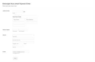 Formulir Donasi Stripe Form Template