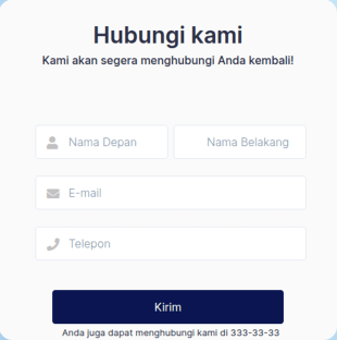 Formulir Hubungi Kami Tema Jeruk Nipis