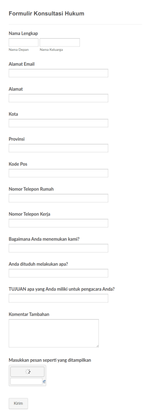 Formulir Hukum Pengajuan Petisi