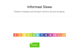 Formulir Informasi Siswa Putih Dan Responsif
