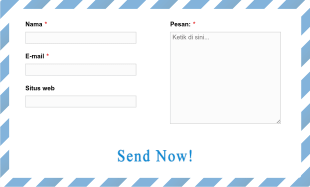Formulir Kontak Amplop Elegan Form Template
