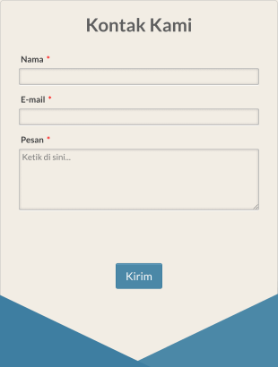 Formulir Kontak Amplop Responsif Form Template
