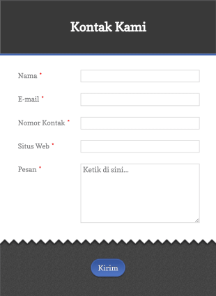 Formulir Kontak Dengan Header Dan Footer Yang Dapat Dikustomisasi Form Template