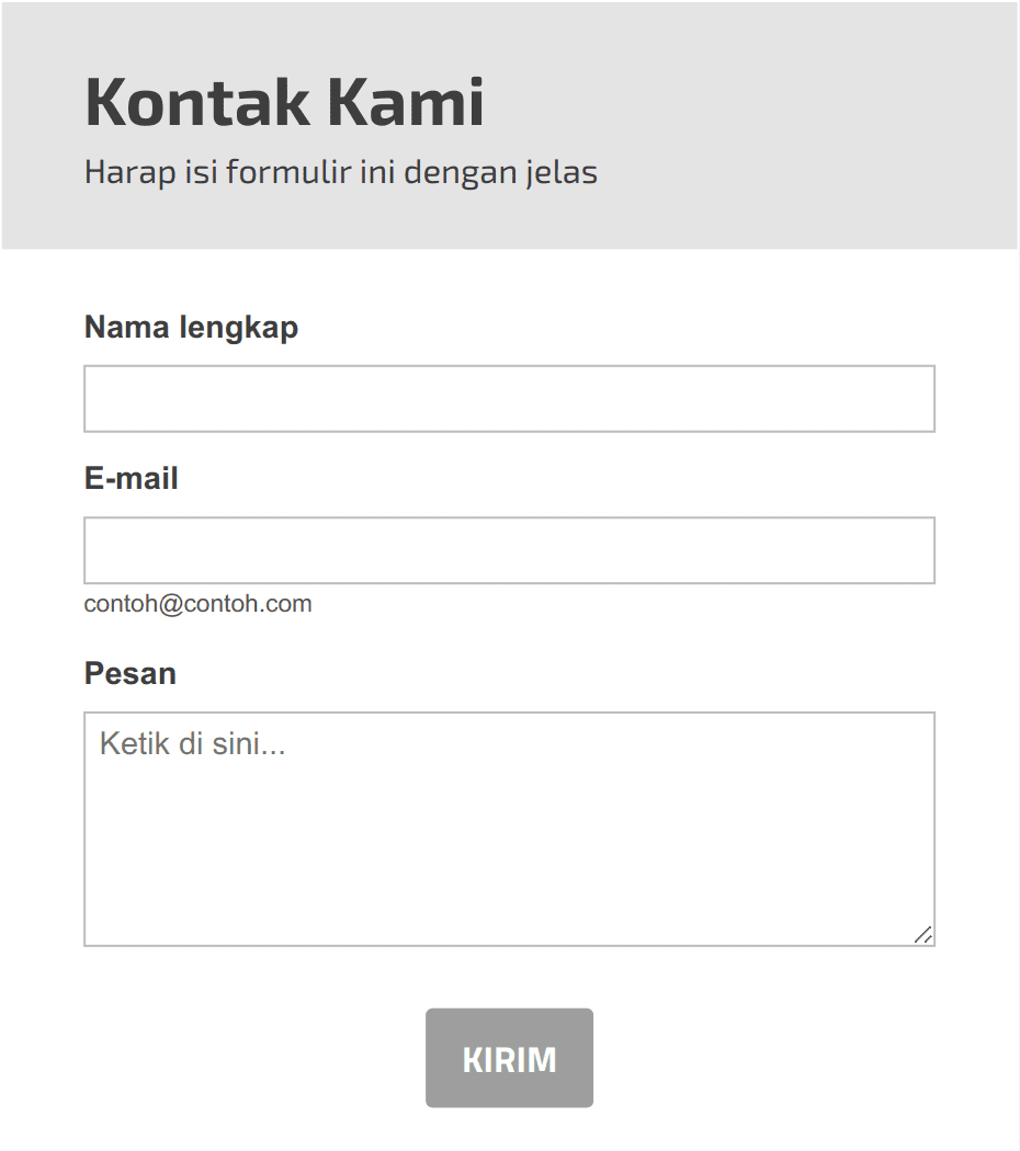 Formulir Kontak Pertanyaan Umum Template Formulir | Jotform