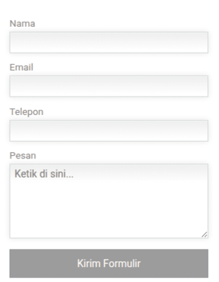 Formulir Kontak Responsif Bilah Sisi WordPress