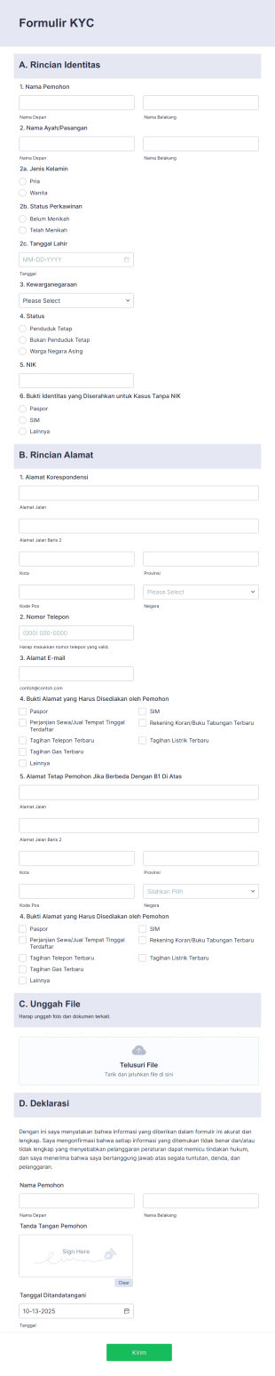 Formulir KYC Perbankan