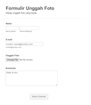 Formulir Lampiran Berkas