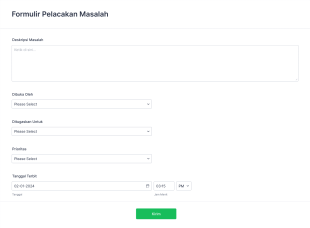 Formulir Pelacakan Masalah