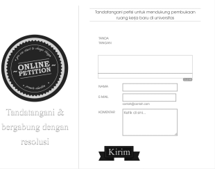 Formulir Penandatanganan Petisi Online Form Template