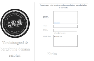 Formulir Penandatanganan Petisi Online