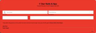 Formulir Pendaftaran Pelanggan Saat Covid 19 Form Template