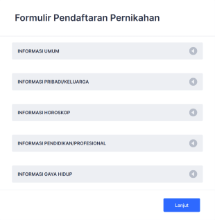 Formulir Pendaftaran Pernikahan