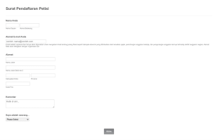 Formulir Pendaftaran Petisi Form Template