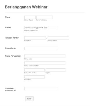 Formulir Pendaftaran Webinar