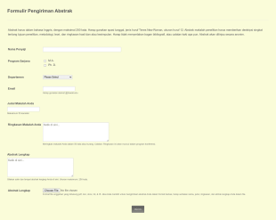 Formulir Pengiriman Abstrak