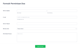 Formulir Permintaan Doa Pribadi Form Template