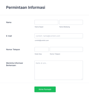 Formulir Permintaan Informasi Form Template