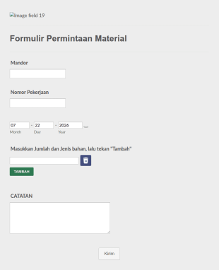 Formulir Permintaan Material
