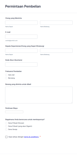 Formulir Permintaan Pembelian