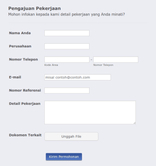 Formulir Permohonan Kerja
