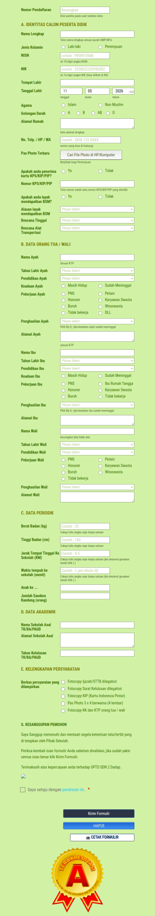 Formulir PPDB