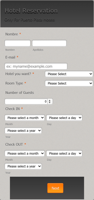 Formulir Reservasi Kamar Hotel Form Template