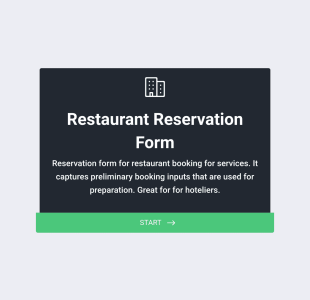 Formulir Reservasi Restoran