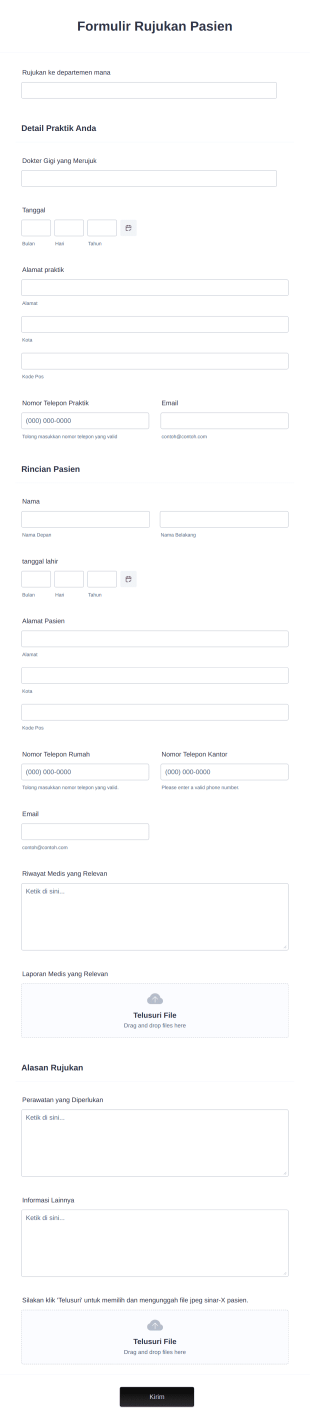 Formulir Rujukan Pasien Form Template