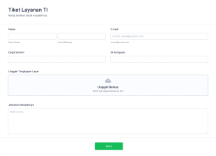Formulir Tiket Layanan TI