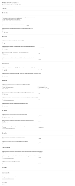 Formulir ToAPSS Form Template