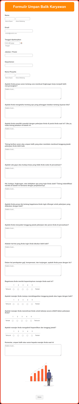 Formulir Umpan Balik Karyawan Form Template