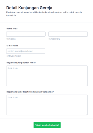 Formulir Umpan Balik Kunjungan Gereja