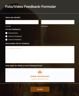 FotoVideo Feedback Formular
