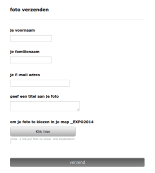 Foto Upload Formulier