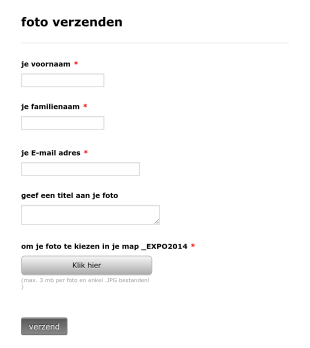 Foto Upload Formulier