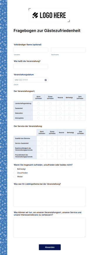 Fragebogen Zur Gästezufriedenheit
