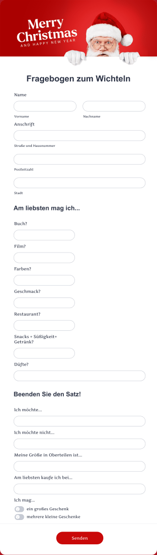 Fragebogen Zum Wichteln