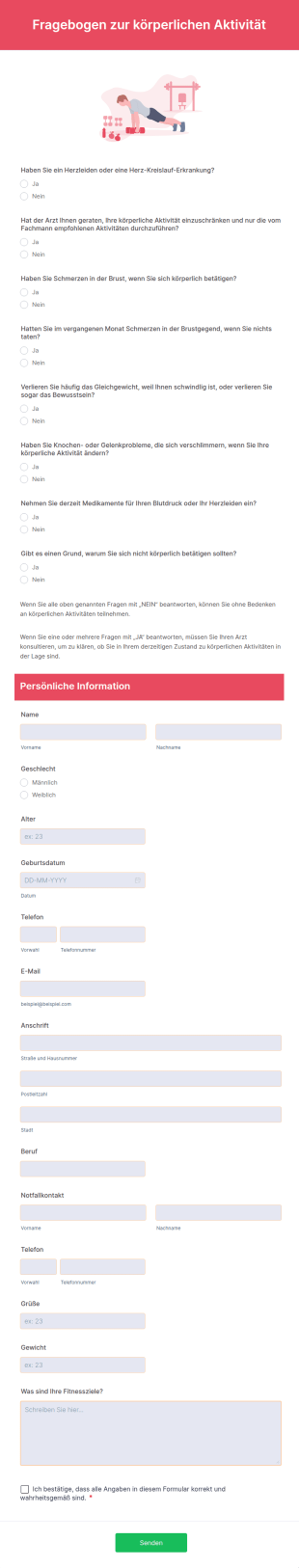Fragebogen Zur Körperlichen Aktivität