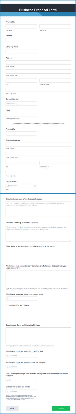 Free Business Proposal Template