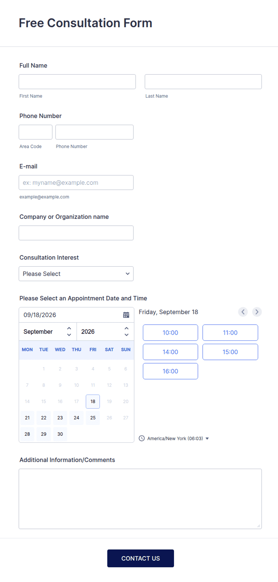 Client Consultation Script Free Client Consultation Form Template | Jotform