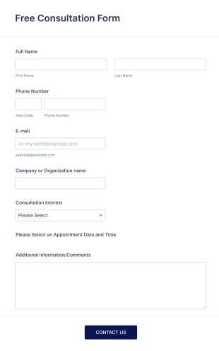 Free Client Consultation Form Template
